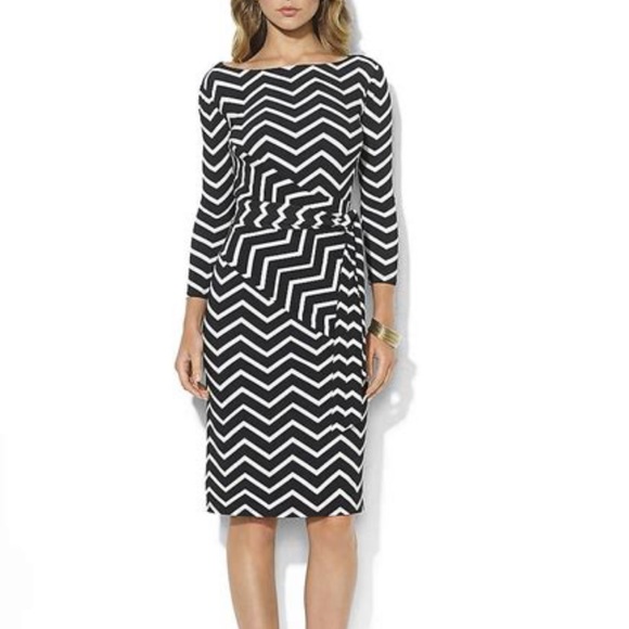 ralph lauren chevron dress